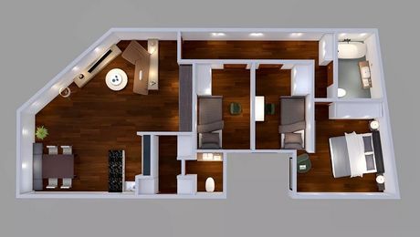 Zimmerskizze von Appartement "Mountain Home"
